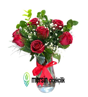 Sevginin İfadesi, 7'li Kırmızı Gül, Mersin Çiçek Siparişi, 