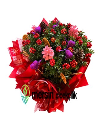 yılbaşı kokina buketi, mersin çiçekçilik kokina, kokina, 