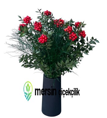 mersin kokina çiçek, yılbaşı kokina tasarım, şans kokina, 