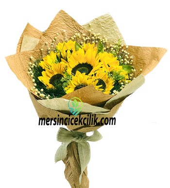 Güneşli Günler Ayçiçekleri Buketi