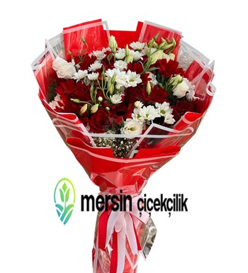 Mersin çiçek siparişi, Romantik çiçek buketi, Mersin çiçekçi