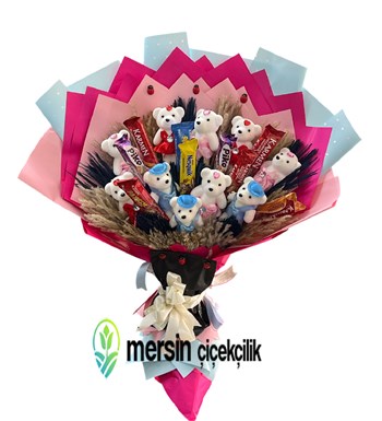 Mersin çiçekçi, Mersin çikolata buketi, Mersin ayıcıklı buke